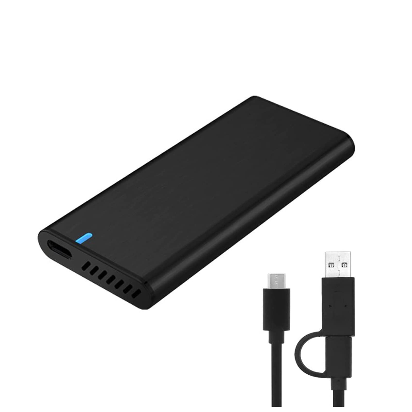 Verilux SSD Enclosure, M.2 SATA NGFF SSD Enclosure with USB C 3.1 Gen 2 USB3.0 Aluminum Alloy SSD Case for B+M Key, B Key NGFF SATA SSD, Fits 2230 2242 2260 2280 (Up to 2TB) Verilux SSD Enclosure, M.2 SATA NGFF SSD Enclosure with USB C 3.1 Gen 2 USB3.0 Aluminum Alloy SSD Case for B+M Key, B Key NGFF SATA SSD, Fits 2230 2242 2260 2280 (Up to 2TB)